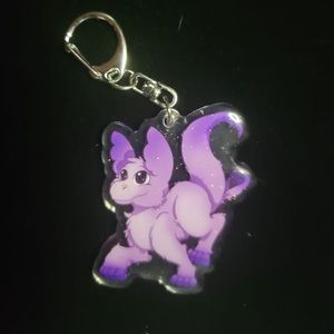 Originally Cory keychain with silver toned key clip